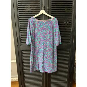 Lilly Pulitzer‎ cassie Women Dress Size XL 3/4 Sleeve